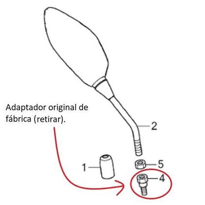 Imagem de Retrovisor Para Moto Honda Titan Fan 125 150 160 2014 2015