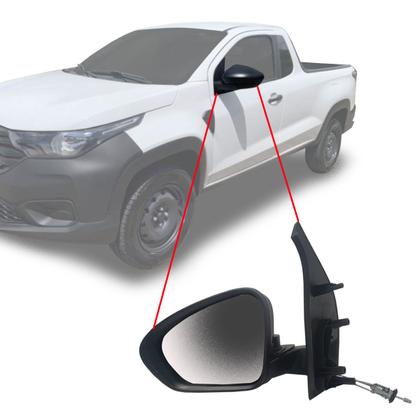 Imagem de Retrovisor Strada 2021 2022 2023 2024 com Controle Le