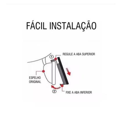 Imagem de Retrovisor Visor Espelho Tela Lcd Veicular e Câmera De Ré