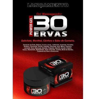 Imagem de Revenda Atacado 12 Gel Massageador Power 30 Ervas Super 300g