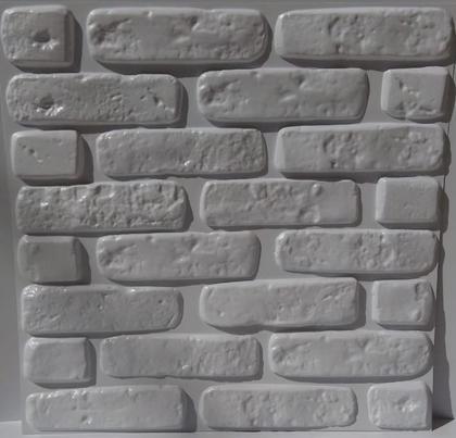 Imagem de Revestimento 3d tijolinho rustico placa de parede 50cmx50cm