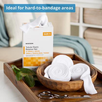 Imagem de Revestimento de rede de retenção elástico tubular McKesson tamanho 5