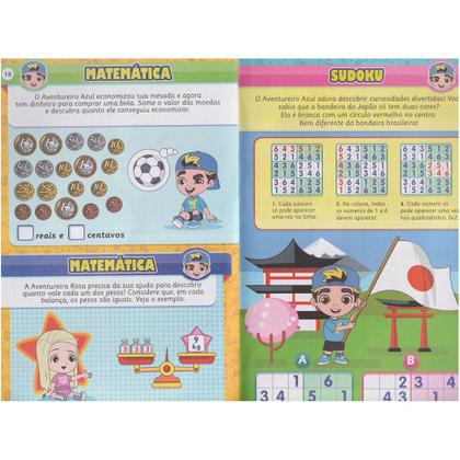 Imagem de Revista Infantil Picolé Passatempos Educativos Com Luccas Neto Ed. 03 Colorida Com 26 Páginas