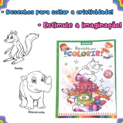 Imagem de Revistinhas Colorir Com 28 Desenhos Para Pintar Kit Com 10 Revistas