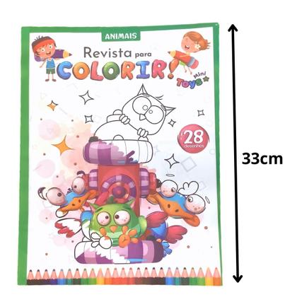 Imagem de Revistinhas Colorir Com 28 Desenhos Para Pintar Kit Com 10 Revistas