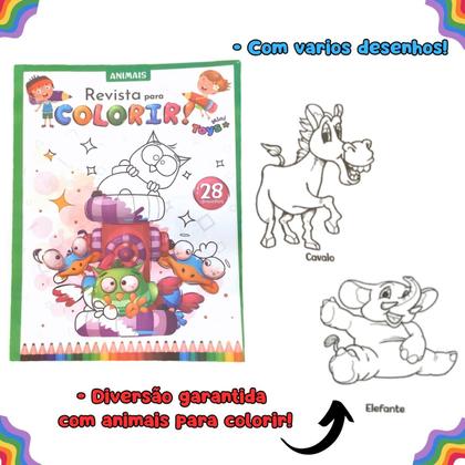 Imagem de Revistinhas Colorir Com 28 Desenhos Para Pintar Kit Com 10 Revistas