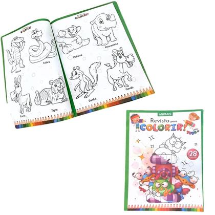 Imagem de Revistinhas Colorir Com 28 Desenhos Para Pintar Kit Com 10 Revistas
