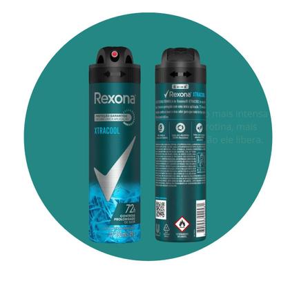 Imagem de Rexona Aerosol Masculino Xtracool 150ml Frescor Intenso