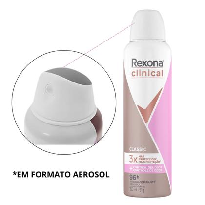 Imagem de Rexona Clinical Classic Aerosol 150 ml Proteção 96 h