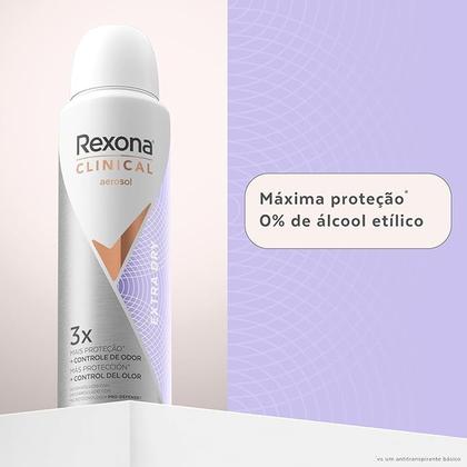 Imagem de Rexona Clinical Desodorante Antitranspirante Aerosol Extra Dry 150ml