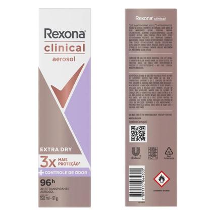 Imagem de Rexona Clinical Extra Dry Feminino Aerosol 150ml