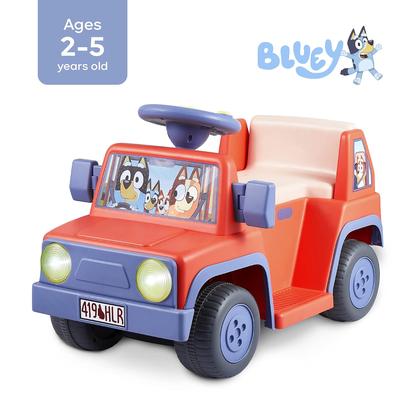 Imagem de Ride On Car Voyager Bluey 6V para crianças pequenas com som e música