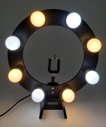 Imagem de Ring Light 08 Lâmpadas Led 2em1 + Tripé 1,50m + Kit Selfie