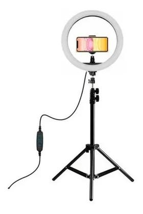 Imagem de Ring Light  10 Polegadas com Tripé de 2.10mts e Suporte de Celular