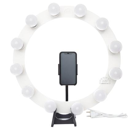 Imagem de Ring Light 12 2em1 + Lâmpadas Led + Tripé 1,50m + Kit Selfie