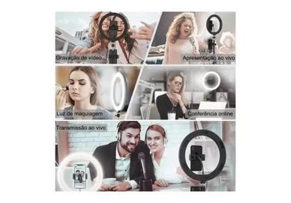 Imagem de Ring Light 18 Polegadas Tripe com Suporte Celular 46cm