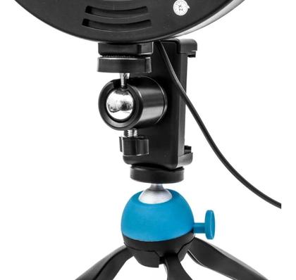 Imagem de Ring Light 20cm/6 Polegadas quente frio+ Tripé De Mesa + Suporte Celular