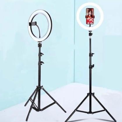Imagem de Ring Light 26cm 10 Polegadas + Tripé 2.10m