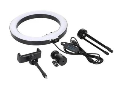 Imagem de Ring light 6 polegadas (16cm) com tripe e suporte para celular