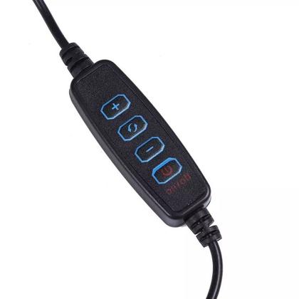 Imagem de Ring Light 6 Polegadas Iluminador De Led Com Tripe Usb 16cm