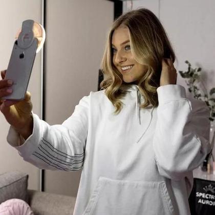 Imagem de Ring Light Clipe Anel Luz Pra Selfie Flash Celular Perfeito