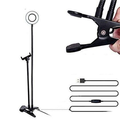 Imagem de Ring Light com Suporte Articulável de Mesa 6 Polegadas 6 Polegadas Iluminador De Led