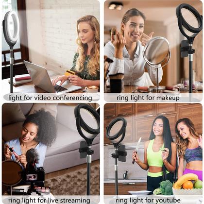 Imagem de Ring Light de Mesa Yarrashop 8 Polegadas com Suporte para Celular