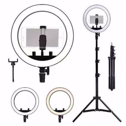 Imagem de Ring Light Iluminador 10 Polegadas Com Tripé De 1,75 Cm