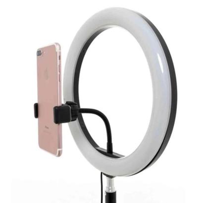 Imagem de Ring Light Iluminador Anel Luz 30Cm 12 Polegadas Tripé 2,1M