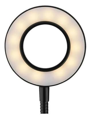 Imagem de Ring Light Iluminador Circulo Led De Mesa Com Clip On 360