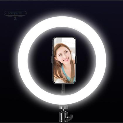 Imagem de Ring Light Iluminador Com Tripé Profissional 6" , 10" Ou 12" Polegadas 26cm, Tripé com 2,10mt