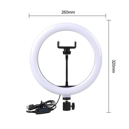 Imagem de Ring Light Kit Completo 26cm Iluminação Portátil Tripé Grande Fotos Vídeos Maquiagem