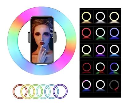 Imagem de Ring Light Led Iluminador Selfie Câmera Celular Luz Tripé