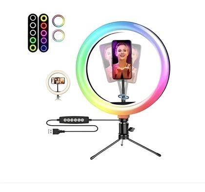 Imagem de Ring Light Led Iluminador Selfie Câmera Celular Luz Tripé
