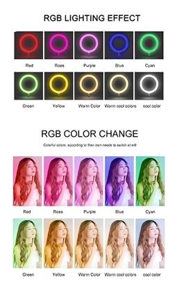 Imagem de Ring Light Led Iluminador Selfie Câmera Celular Luz Tripé