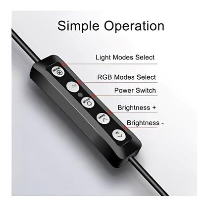 Imagem de Ring Light Led Iluminador Selfie Câmera Celular Luz Tripé