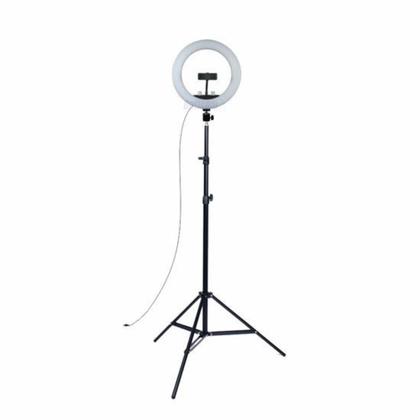 Imagem de Ring Light Led Portátil 26cm Suporte Celular 10 Polegadas + Tripé 1,10m
