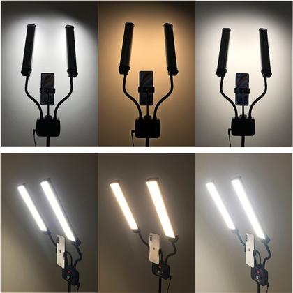 Imagem de Ring Light Led Soleste Hd45x Braços duplos articulado com Tripe 2M L