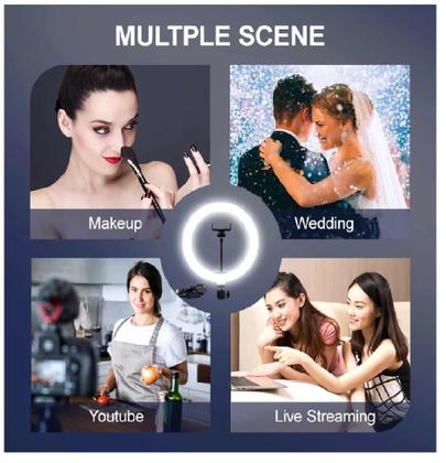 Imagem de Ring Light Mesa Profissional Luz Alta Intensidade Com Tripe