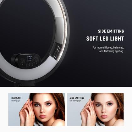 Imagem de Ring Light NEEWER RL45B LED de 18 polegadas para telefone, câmera e laptop