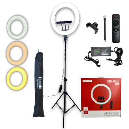 Ring Light Original Tomate 18 Polegadas Grande + Tripé 2 Mts