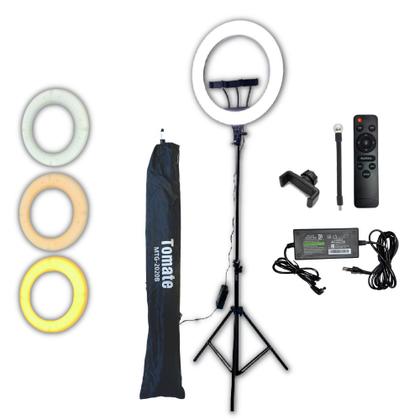 Imagem de Ring Light Original Tomate 18 Polegadas Grande + Tripé 2 Mts