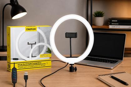 Imagem de Ring Light para Celular 10 Polegadas LED 20W OBERON - OR-PL10