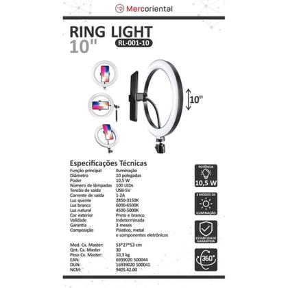 Imagem de Ring LIGHT para Iluminação 10 Polegadas