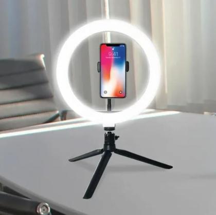 Imagem de Ring Light Profissional Led De Mesa Tripé 6 Polegadas