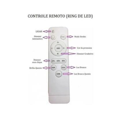 Imagem de Ring Light Tomate Rl18 80w 448 Leds 48cm + Sup Celular + Tripe