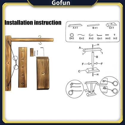 Imagem de Ring Toss Game Ring Toss with Shot Ladder de madeira feita à mão