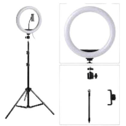 Imagem de Ringh Light 12 Polegadas 30cm Celular Tripé 2,10m