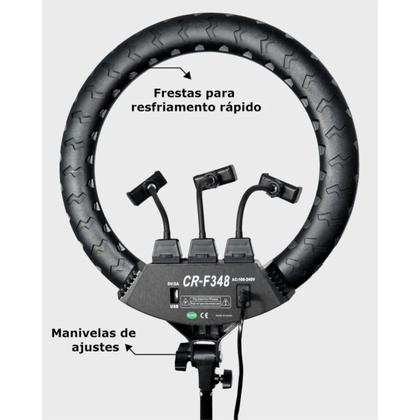 Imagem de Ringlight Led Luz Flash Estúdio Profissional 18 Polegadas