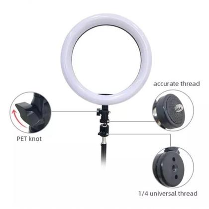 Imagem de Ringlinght Led Luz Flash Estudio Profissional Com Tripe 210m